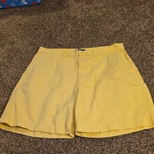 Ralph Lauren Yellow Flat Front Shorts